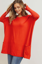 Load image into Gallery viewer, Scoop Neck Pocket Sweater
