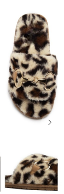 Leopard Buckle Slippers