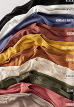 Load image into Gallery viewer, Boat Neck Drop Shoulder Long Sleeve Top
