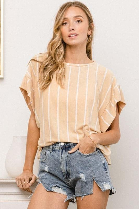 Striped Boxy Top