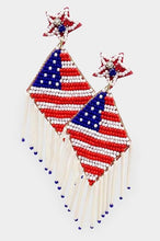 Load image into Gallery viewer, Red, White &amp; Blue earrings!
