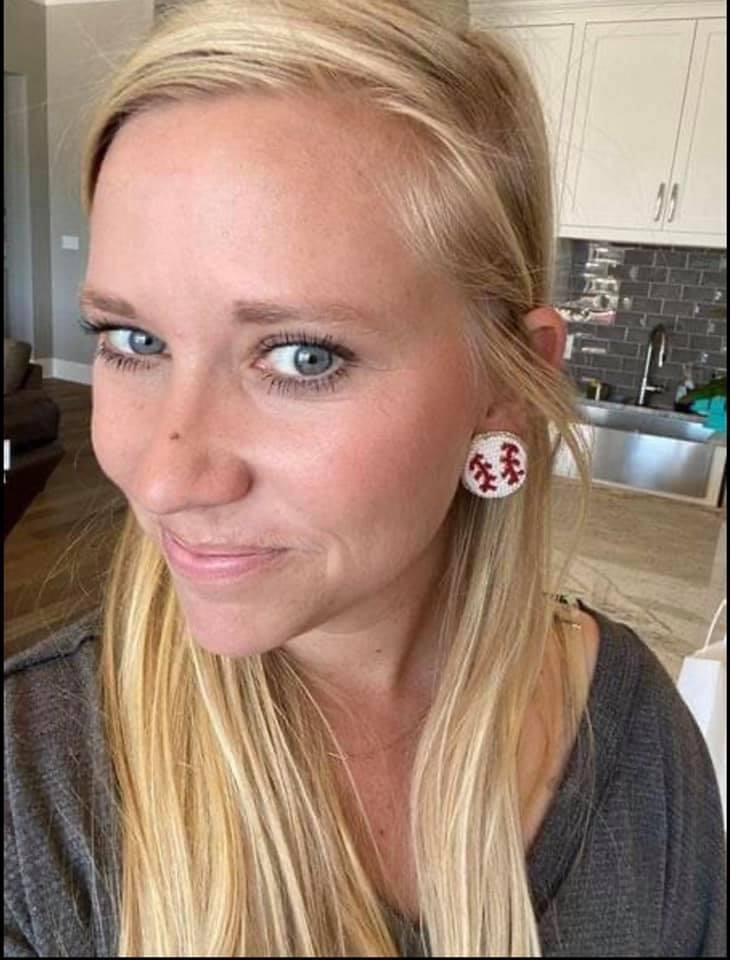 Baseball Earrings